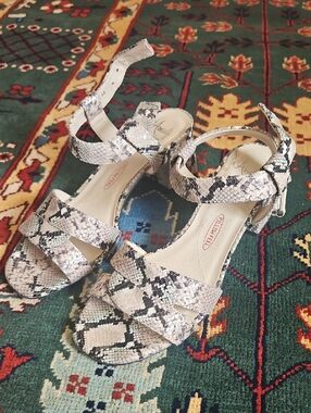 Rangoni Amalfi Snake Ankle Strap Sandals